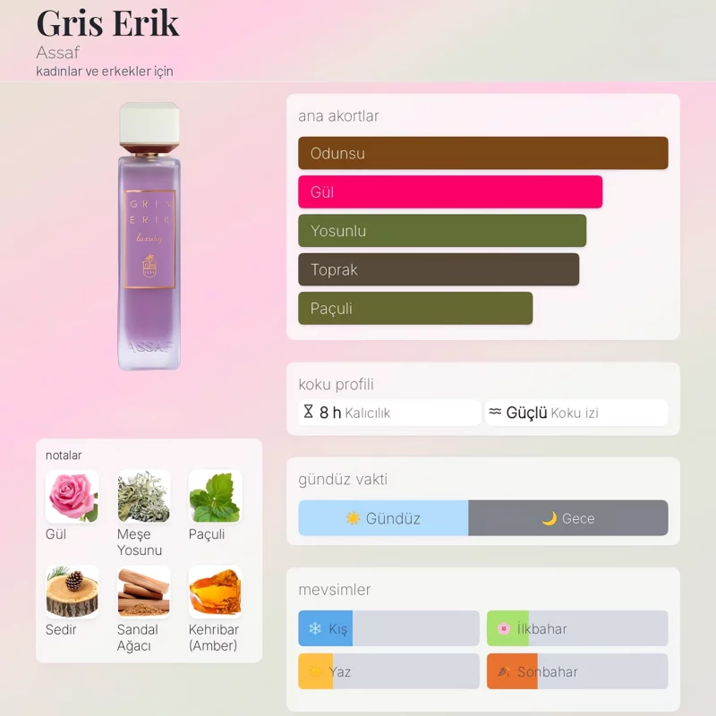 Gris Erik Assaf 200 ML Unisex Parfum